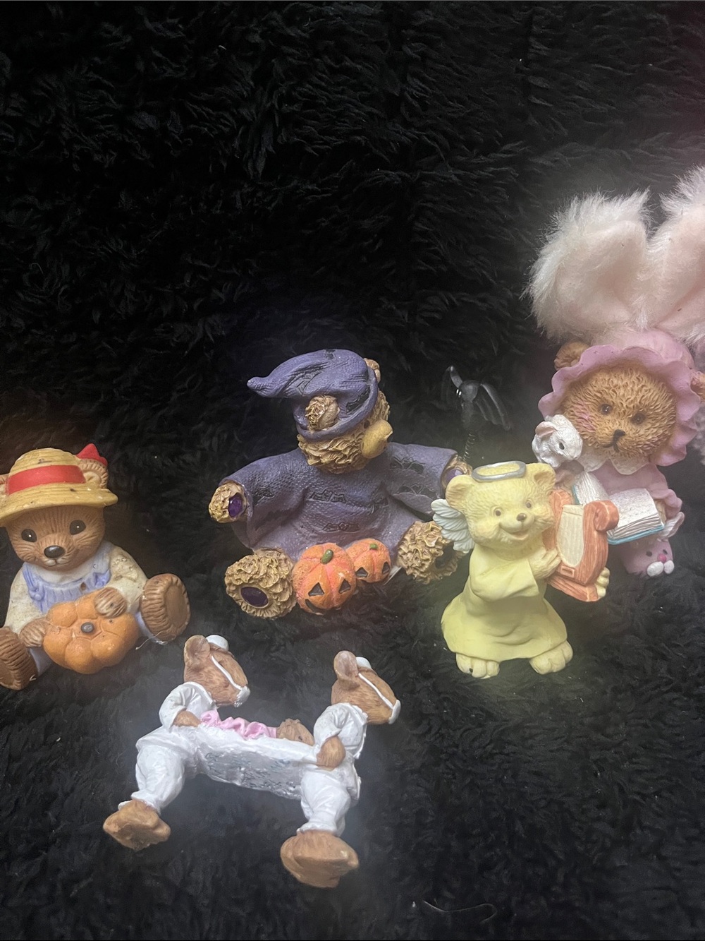Mixed lot of teddy bears and some rats on the move 5pc total lowest price 498